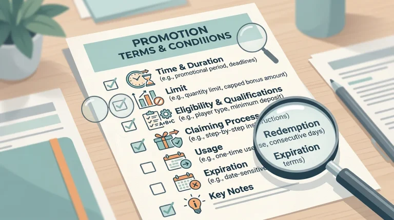 A neutral checklist for reading betting promotion terms before accepting